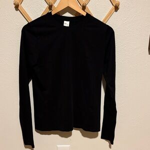 Fabletics Jet Black Crew Neck Top